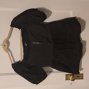 NWT Old Navy L Tall women's black ruched top